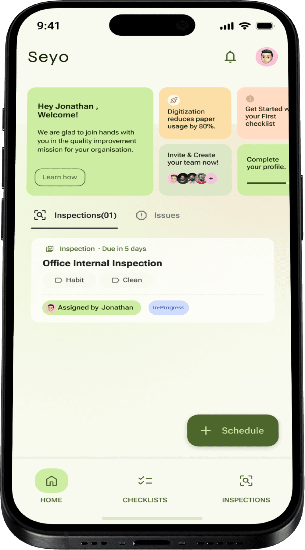 Seyo inspection app
